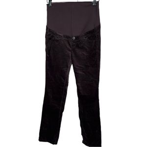 Thyme Maternity Velvet Pull On Pants Size S